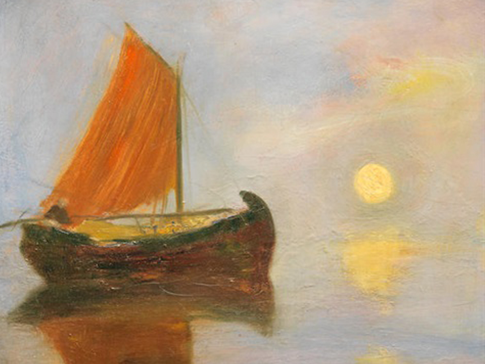 boat at sunset 4-3